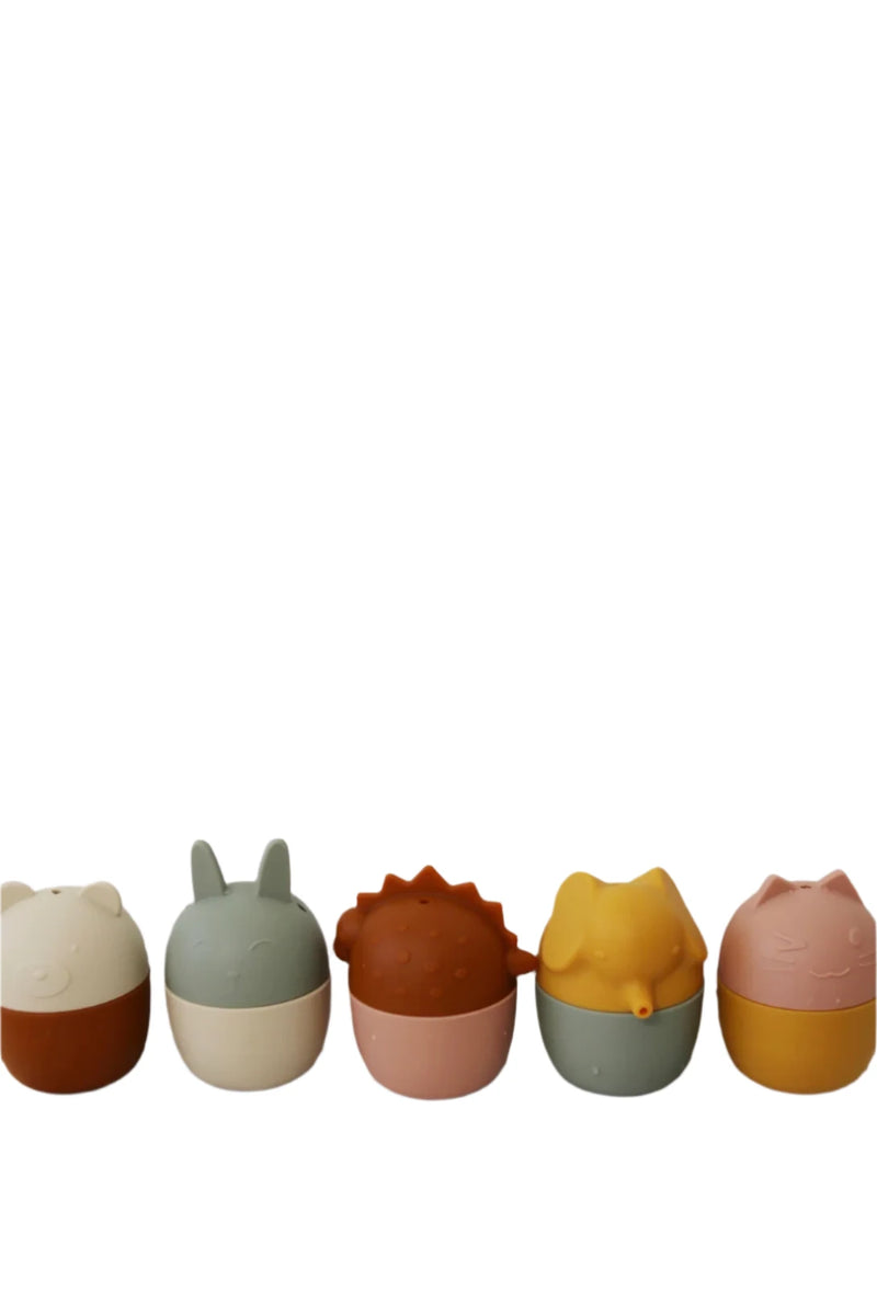 Silicone Animal Bath Toy Set