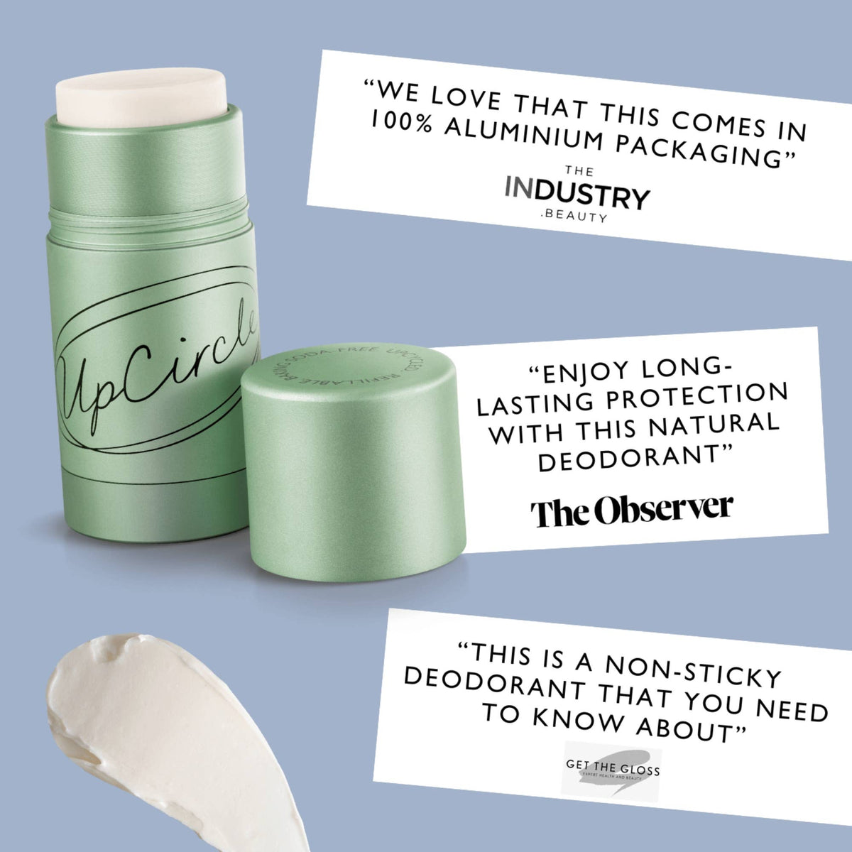 Plastic-Free Refillable Deodorant with Macadamia + Bergamot