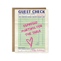 Birthday Card: Espresso Martini