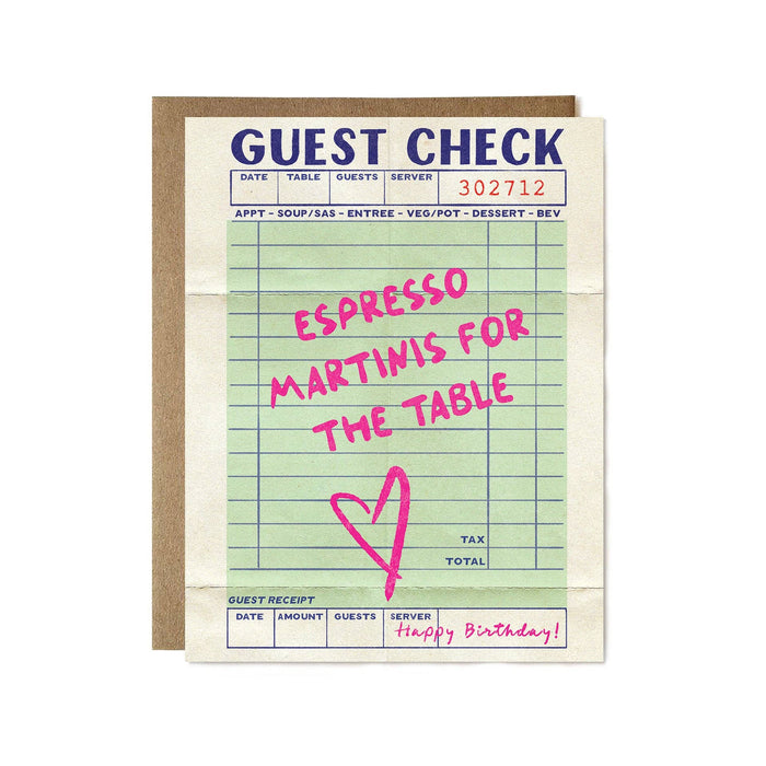 Birthday Card: Espresso Martini