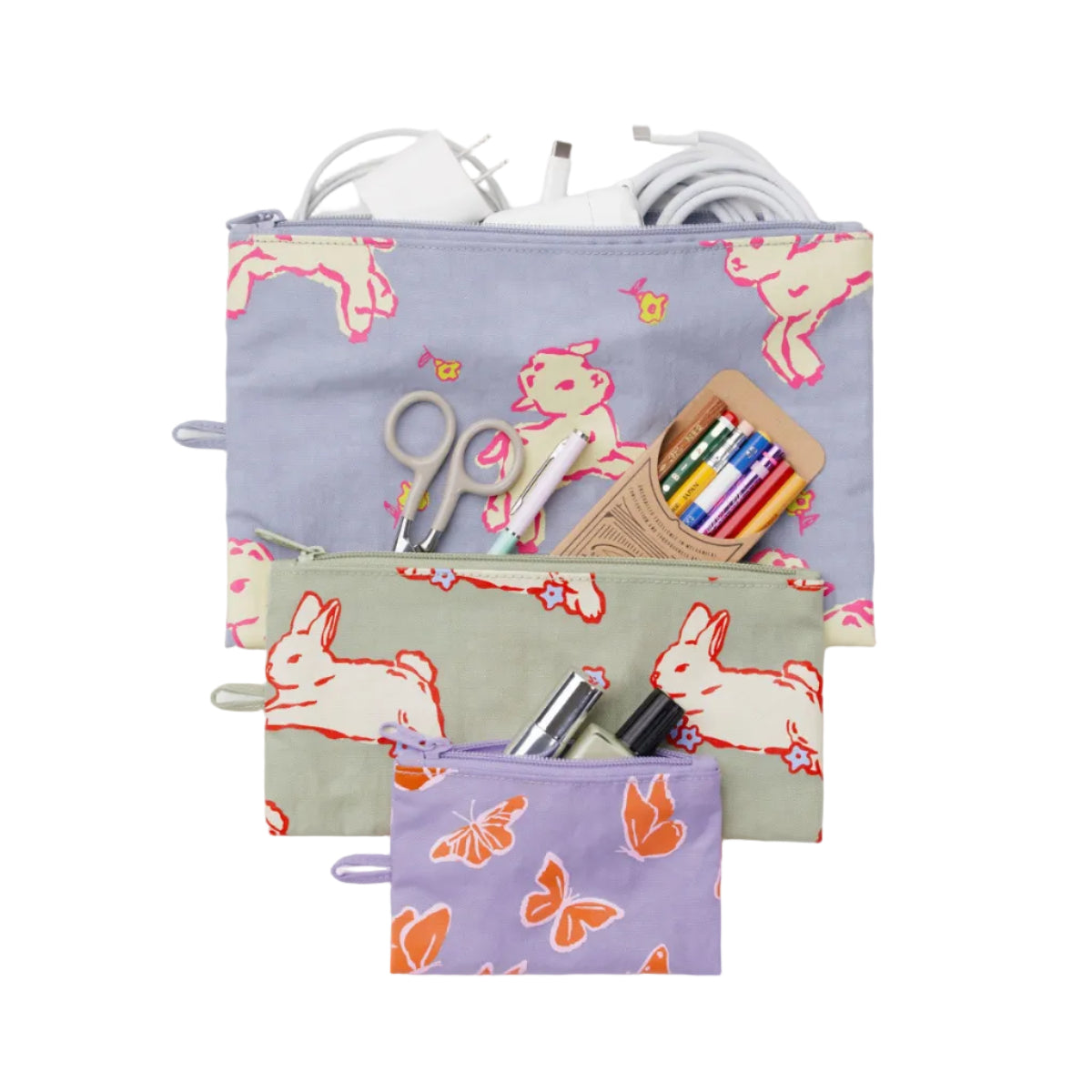 Baggu Flat Pouch Set