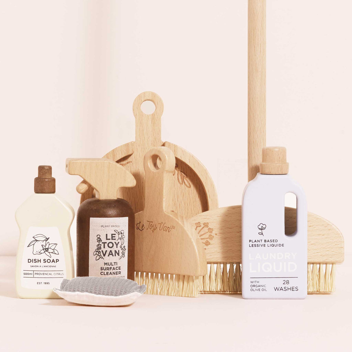 Eco-Friendly Cleaning Wooden Play Set