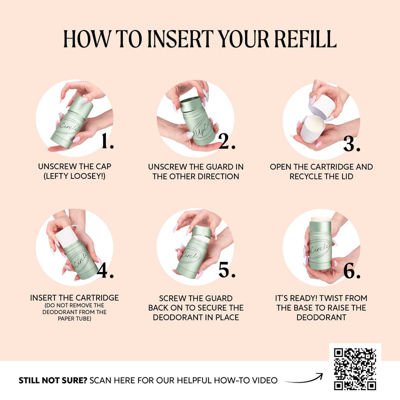 Plastic-Free Refillable Deodorant with Macadamia + Bergamot