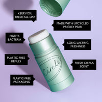 Plastic-Free Refillable Deodorant with Macadamia + Bergamot
