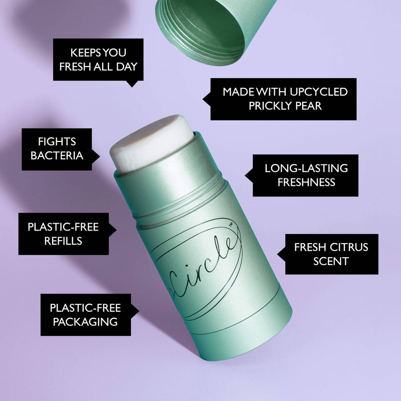 Plastic-Free Refillable Deodorant with Macadamia + Bergamot