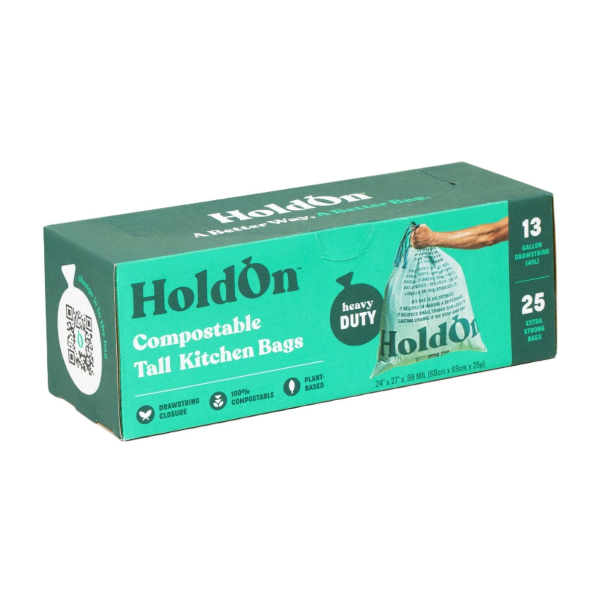 Compostable Tall Kitchen Drawstring Bags