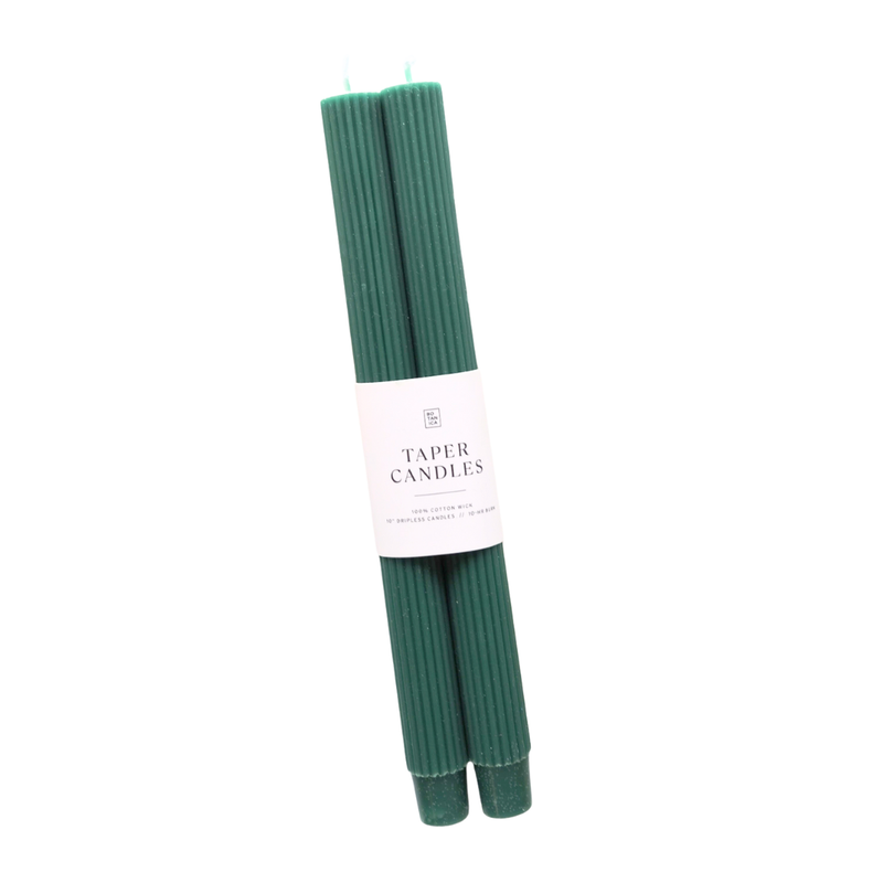 Fluted Taper Candle Pair