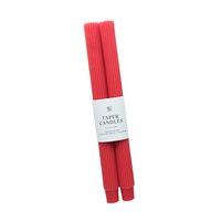 Fluted Taper Candle Pair