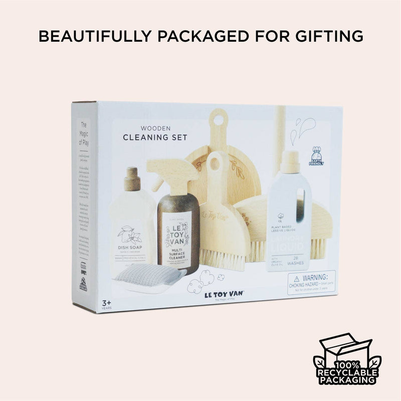 Eco-Friendly Cleaning Wooden Play Set