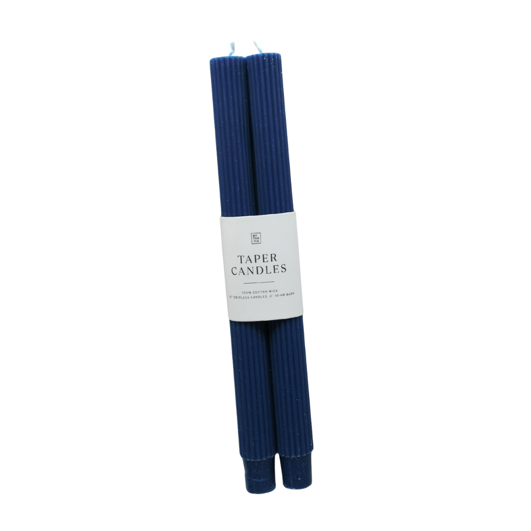Fluted Taper Candle Pair