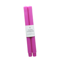 Fluted Taper Candle Pair