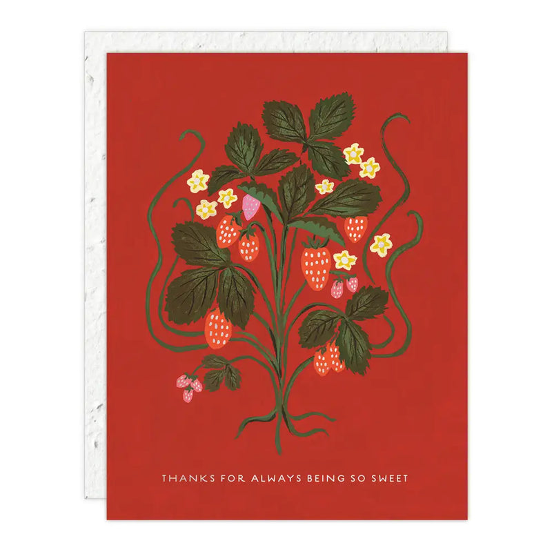 Thank You Card: Sweet Strawberry