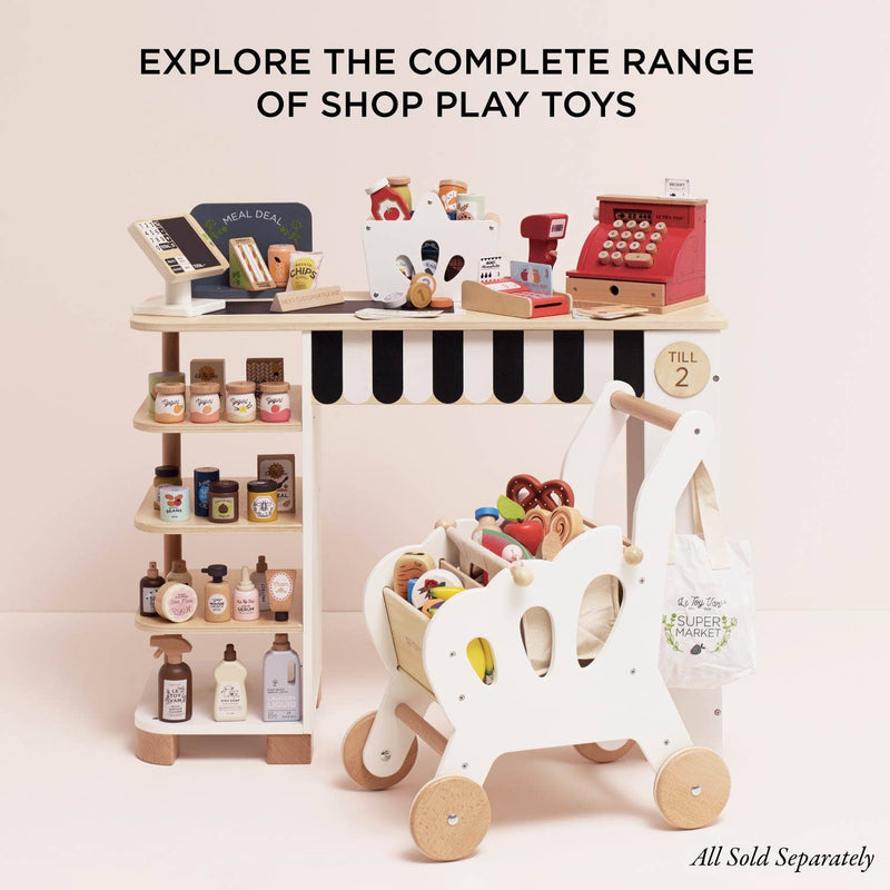 Eco-Friendly Wooden Groceries Set & Scanner