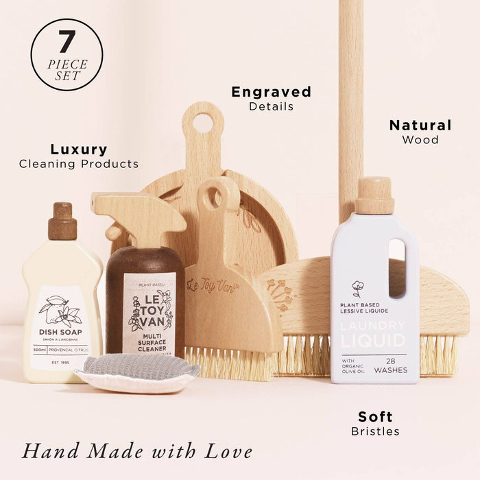 Eco-Friendly Cleaning Wooden Play Set