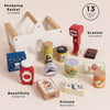 Eco-Friendly Wooden Groceries Set & Scanner