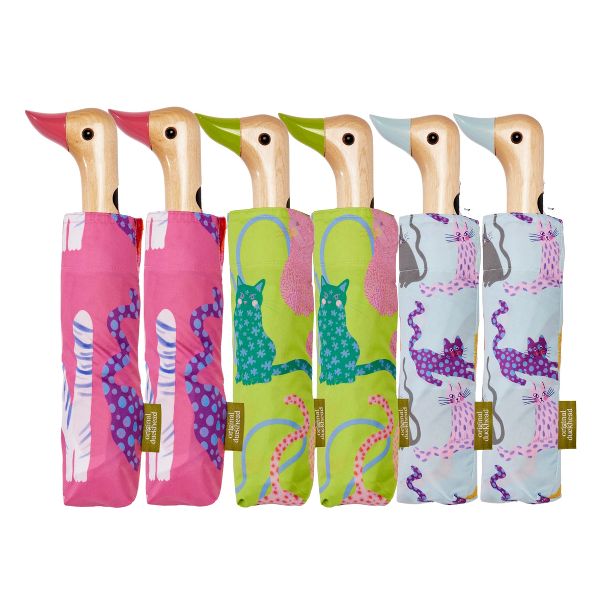 Limited Edition "Arty Cats" Compact Eco-Friendly Umbrella