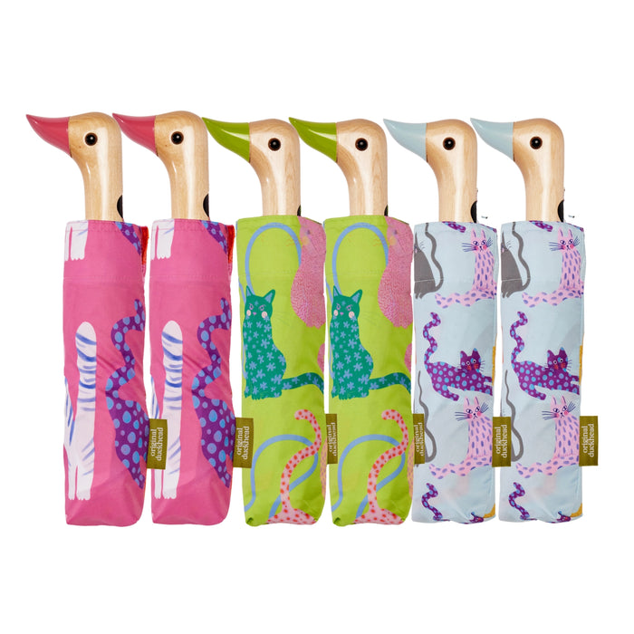 Limited Edition "Arty Cats" Compact Eco-Friendly Umbrella