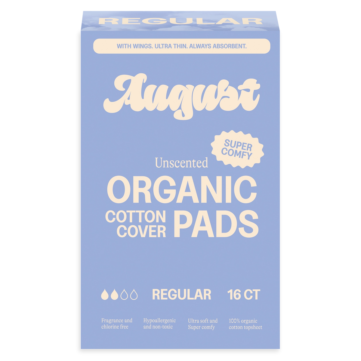 Sustainable Day Pads w/ Wings - 16 ct