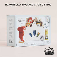 Eco-Friendly Wooden Groceries Set & Scanner