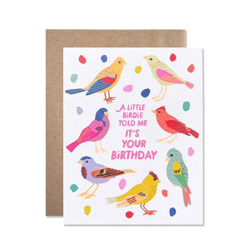 Birthday Card:  Birthday Birds