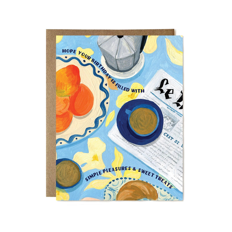 Birthday Card:  Simple Pleasures