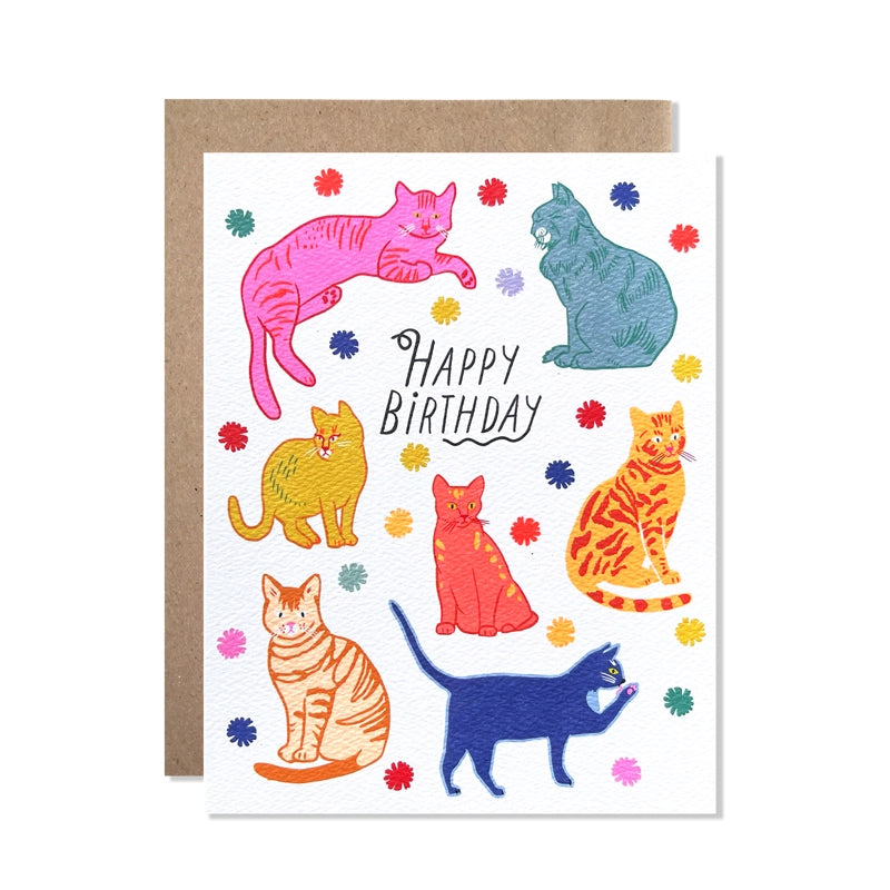 Birthday Card:  Birthday Cats