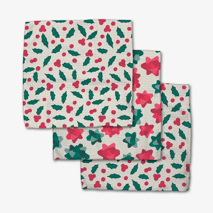 Holiday Quick-Drying Dishcloth Set
