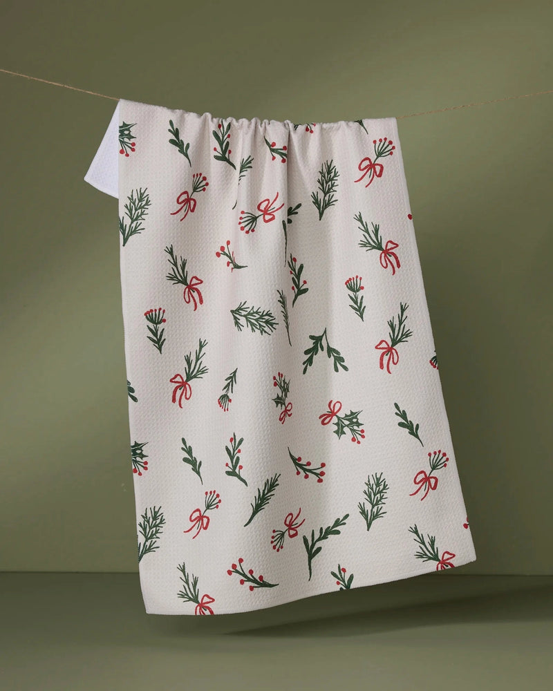 Holiday Quick-Drying Kitchen Tea Towel