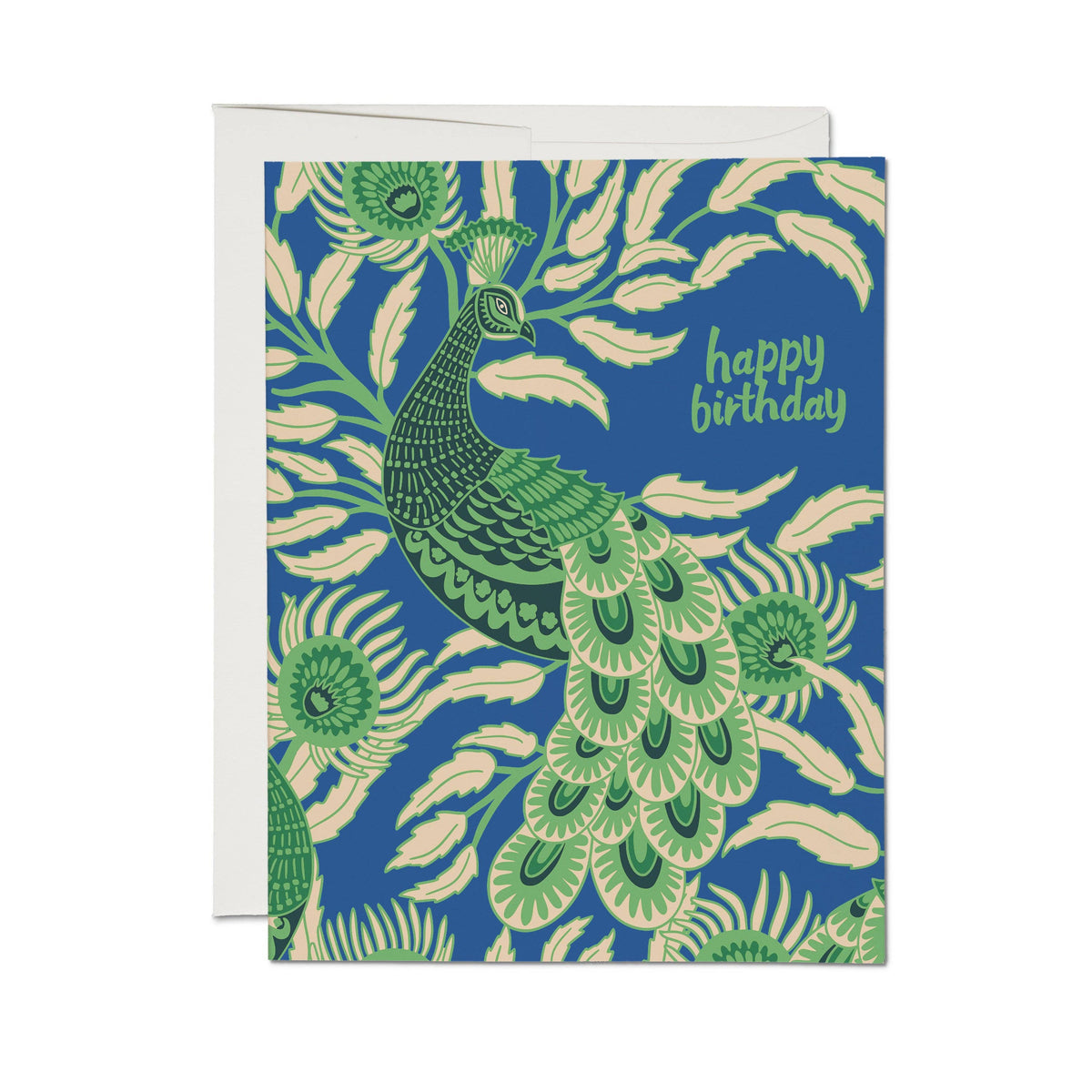 Birthday Card: Peacock