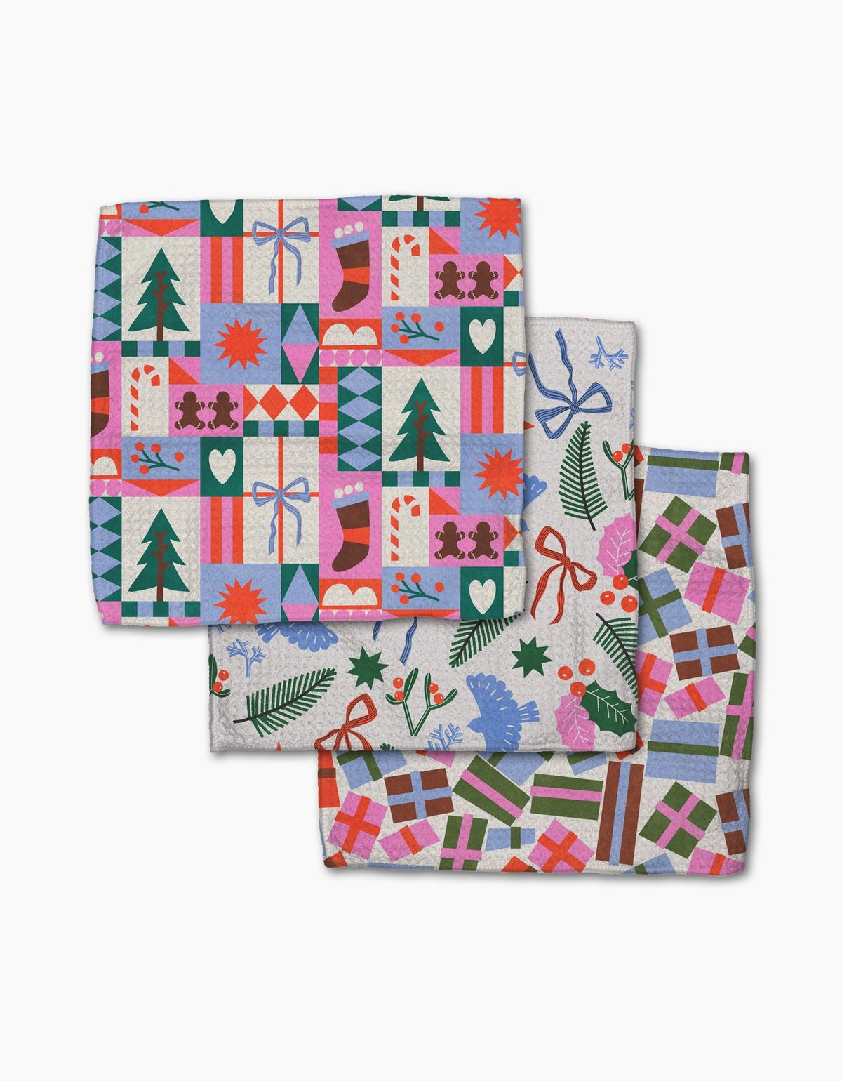 Holiday Quick-Drying Dishcloth Set