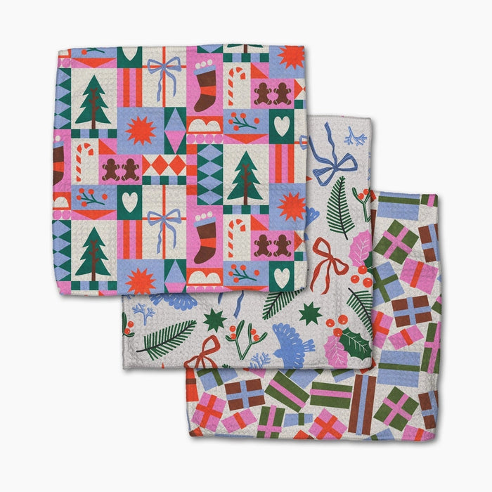 Holiday Quick-Drying Dishcloth Set