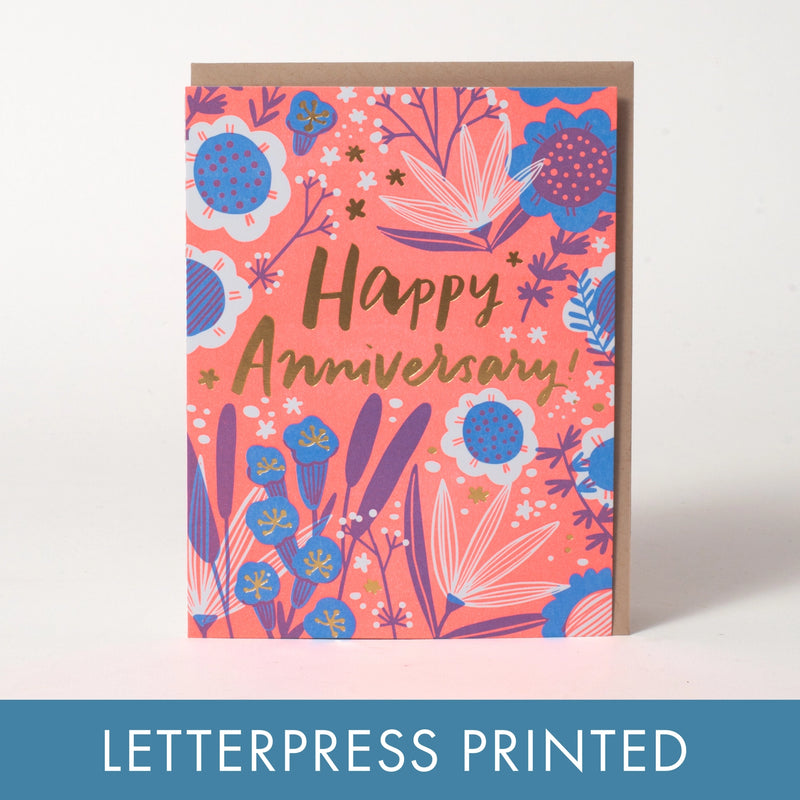 Anniversary Card: Anniversary Garden