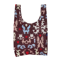 Reusable bag with a colorful western pattern on a white background