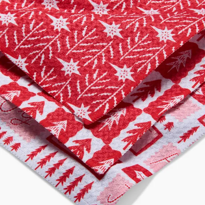 Holiday Quick-Drying Dishcloth Set