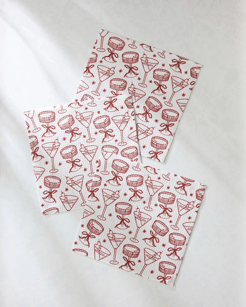 Holiday Quick-Drying Dishcloth Set