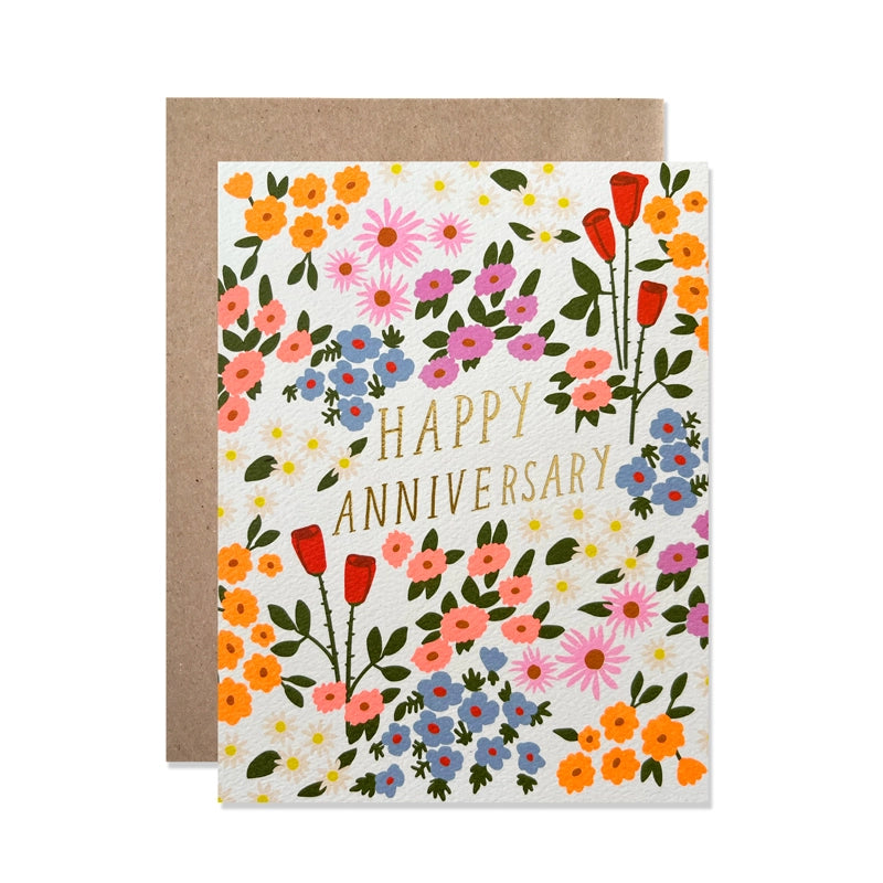 Anniversary Card:  Anniversary Garden