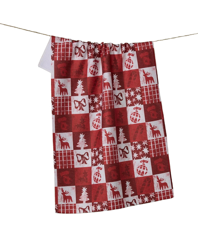 Holiday Quick-Drying Kitchen Tea Towel