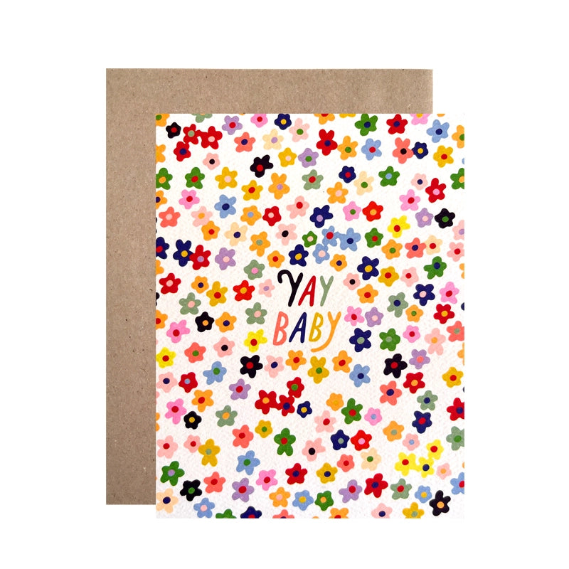 Congratulations Card:  Baby Daisies
