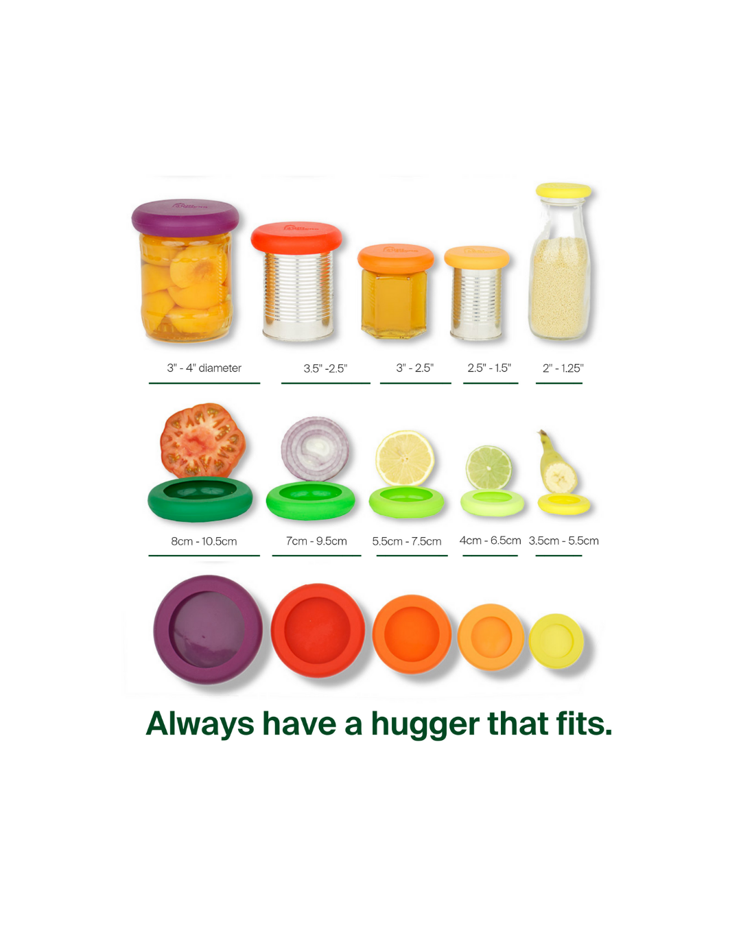 Reusable Silicone Food Covers - Set of 5