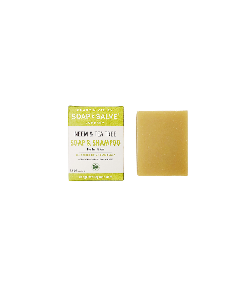 Neem & Tea Tree Soap and Shampoo Bar