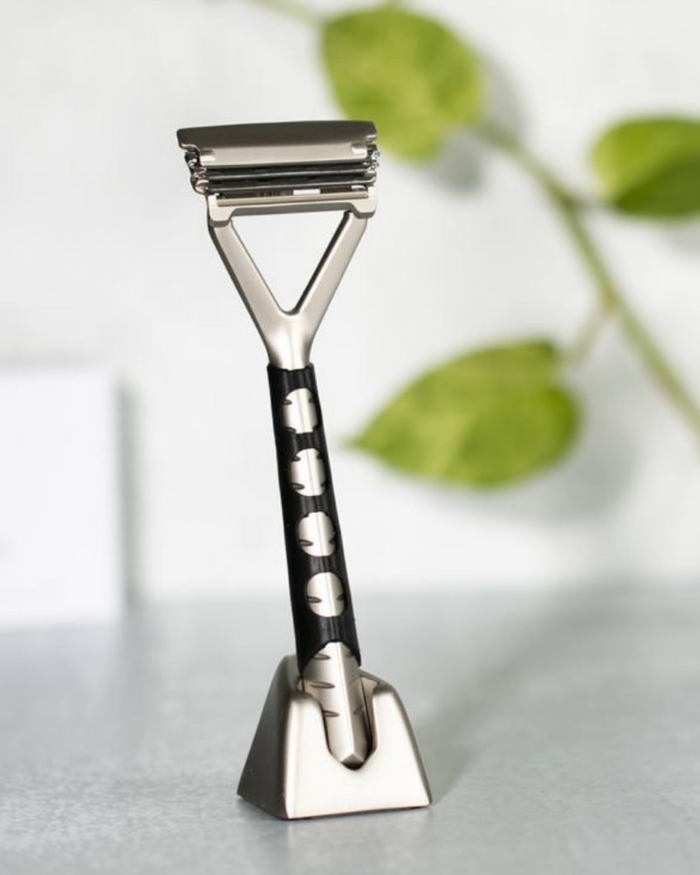 Pivoting Head Safety Razor Grip Sleeve